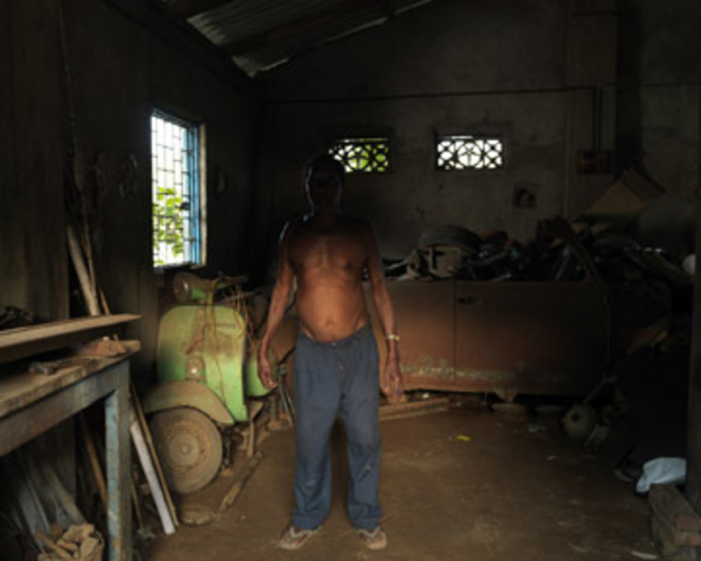 Man In Garage
