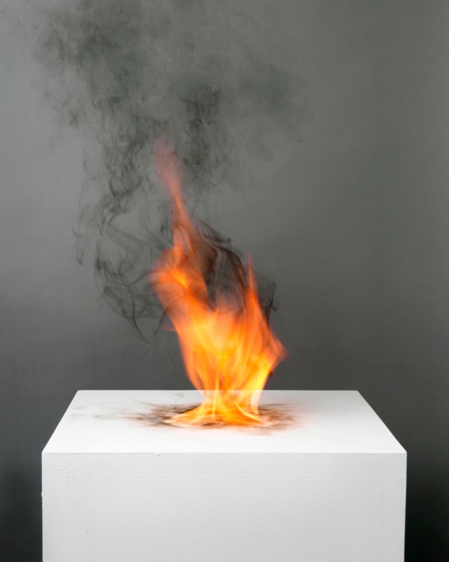 Camphor Flame on Pedestal (0415)